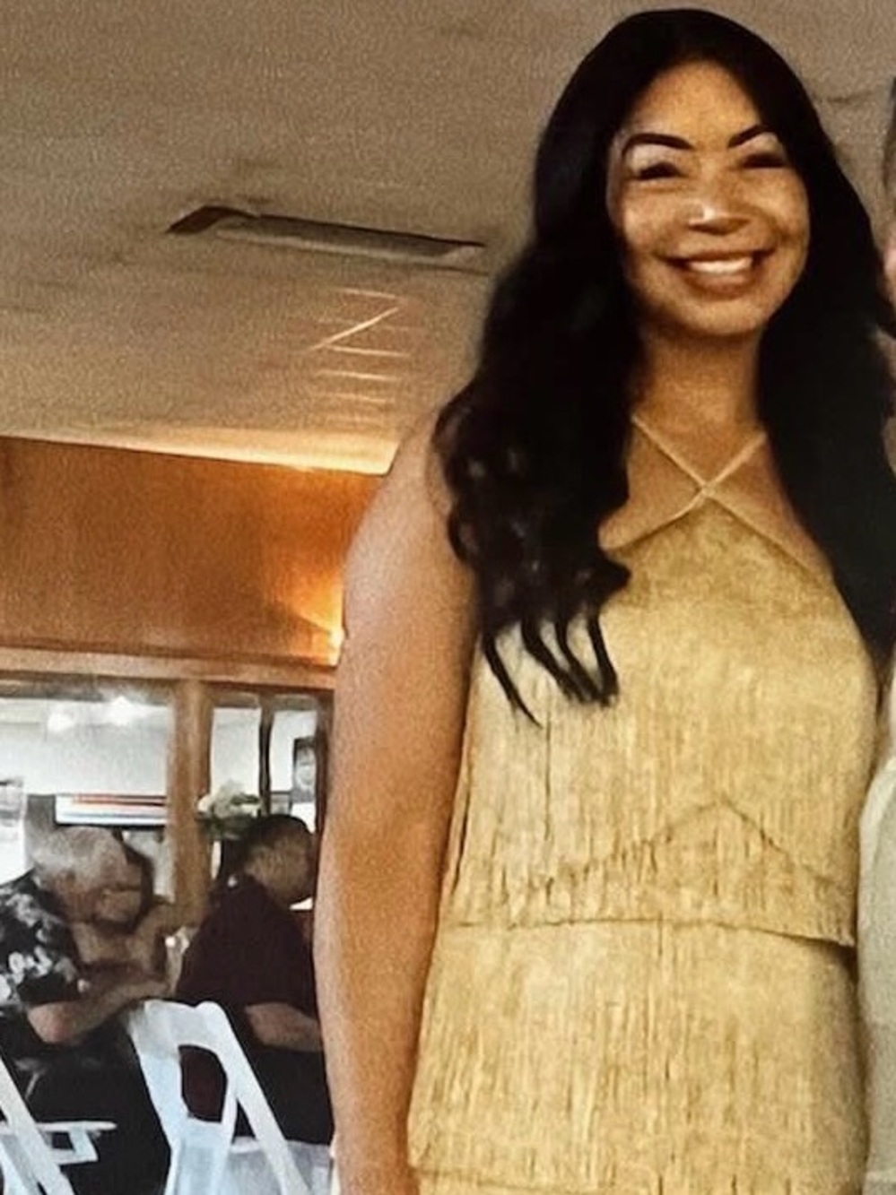 Show Me Your MuMu Gold Fringe Maxi Slip Dress